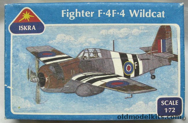 Iskra 1/72 Grumman F4F-4 (F4F4) Wildcat - (ex-Frog) Fleet Air Arm, 7201 plastic model kit